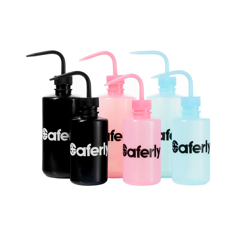 Saferly Squeeze Washer Bottle — Pick Size and Color - Painful Pleasures