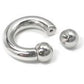 4g Stainless Steel Circular Barbell - Ball Off