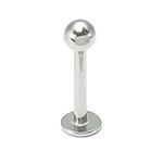 18g Stainless Steel Labret Externally Threaded - Monster Steel