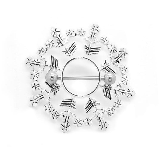 Snowflake Nipple Ring Shield – Price Per 1