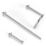 18g Steel CONE Nostril Jewelry - Bone, Screw, Fishtail - You Pick - Monster Steel