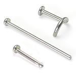 18g Steel DISC Nose Jewelry - Bone, Fishtail or Screw - You Pick - Monster Steel