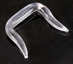 Crystal Glass Septum Retainer — 18g–8g — Price Per 1