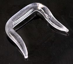 Crystal Glass Septum Retainer — 18g–8g — Price Per 1 - Monster Steel