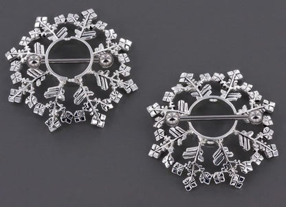 Snowflake Nipple Ring Shield - Price Per 1 - Monster Steel