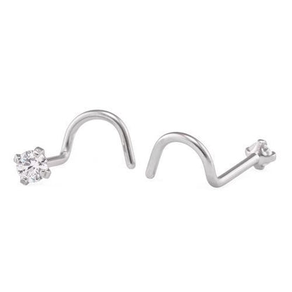 20g Prong-set Swarovski Crystal Jewel Nose Screw Sizes
