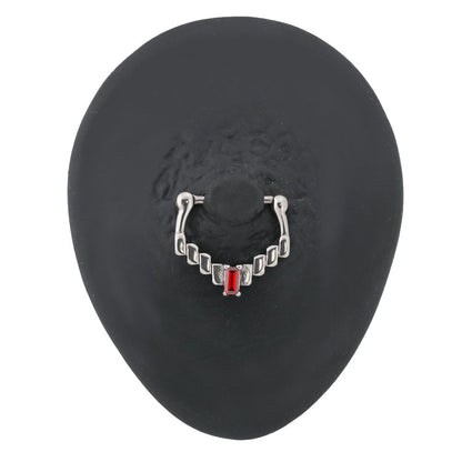 Red Jewel Mayan Vector Nipple Clicker — Clicker Mechanism