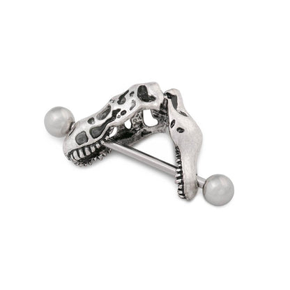 14g T-Rex Skull Nipple Shield Jewelry — Price Per 1 - Monster Steel
