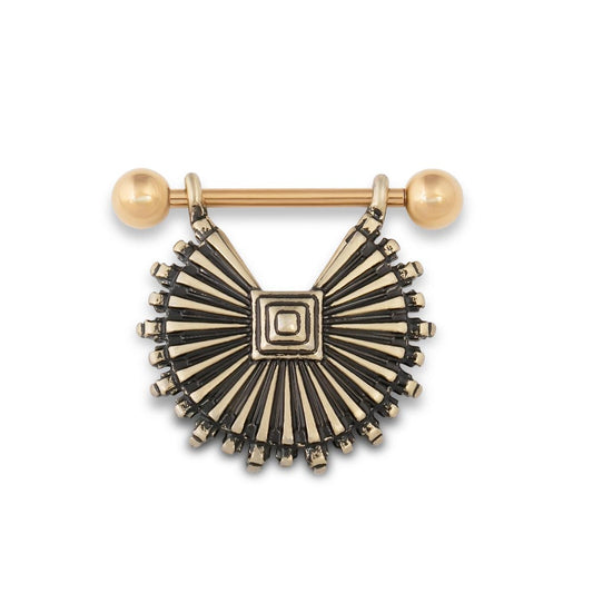 14g Aztec Sun Rays Nipple Shield Jewelry — Price Per 1