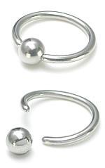 16g Annealed Steel Captive Bead Ring — Price Per 1