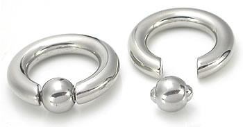 4g Stainless Steel Captive Bead Ring with Pop Fit Ball