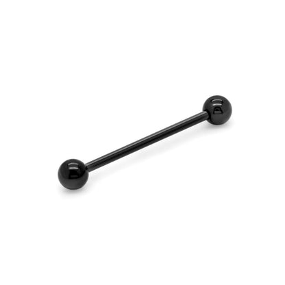 14g Externally Threaded PVD Black Titanium Straight Barbell — Price Per 1 - Monster Steel