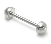 14g 5/8" Half Ball Straight Barbell - Monster Steel