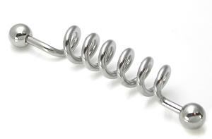 14g 1.5" Spiral Industrial Barbell - Monster Steel