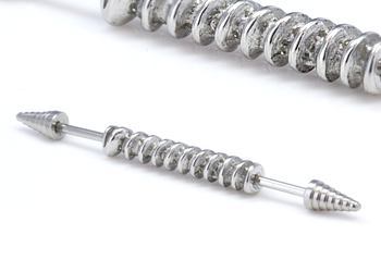 16g 1 3/8" Drill Bit Industrial Barbell - Monster Steel