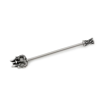 14g 1-1/2" Poseidon's Trident Industrial Barbell - Monster Steel