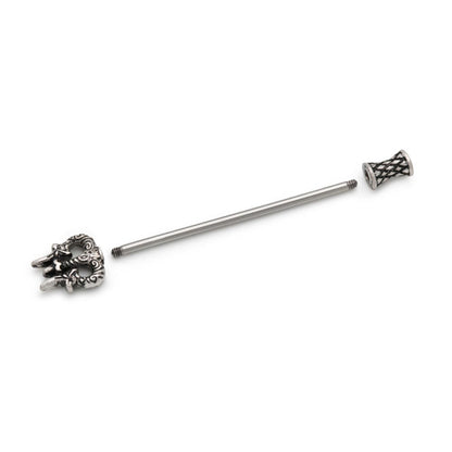 14g 1-1/2" Poseidon's Trident Industrial Barbell