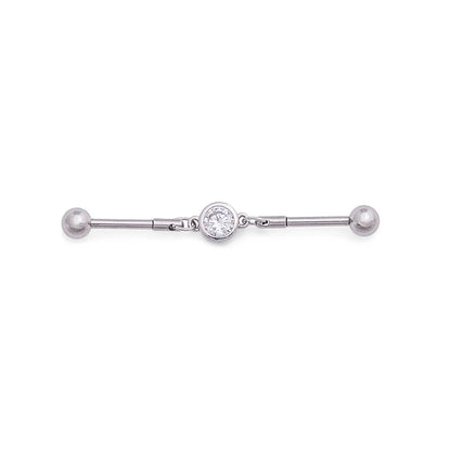 14g Jeweled Chain Industrial Barbell — Price Per 1 - Monster Steel