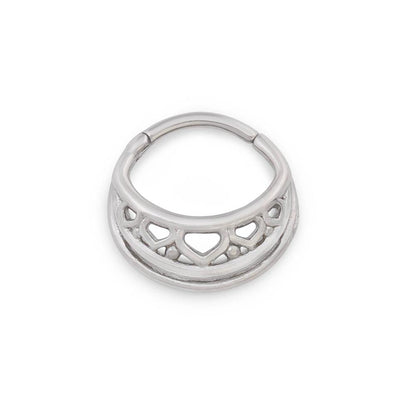 16g Simple Maori Band Steel Septum Clicker (Closed)