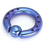 6g Industrial Captive bead ring with Drilled Holes. - Monster Steel
