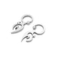10g Steel Double Blade Captive Bead Ring — Price Per 1