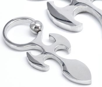 Battle Ax Captive Ring - Monster Steel