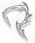 12g-6g Vicious Ear Piece - Monster Steel