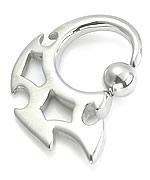 12g-8g Barbarous Captive Ring - Monster Steel