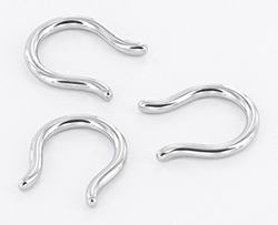 14g Horseshoe Septum Retainer - Monster Steel