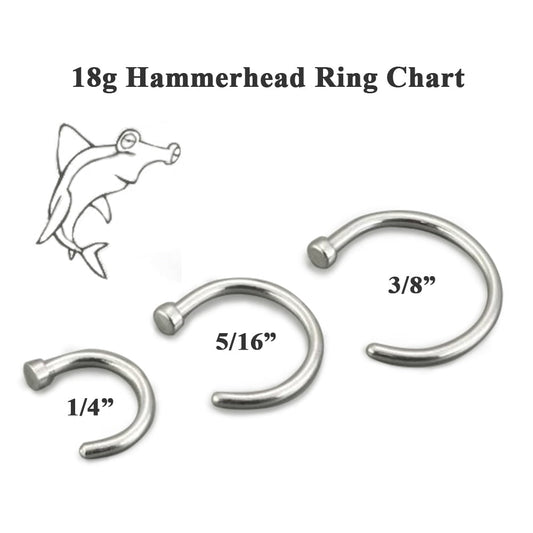 18g  Stainless Steel Nose Hoop - Monster Steel