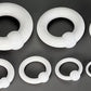 White Acrylic Captive Rings- Size Options