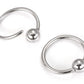 20g Annealed Stainless Steel Ring with 2mm Fixed Ball