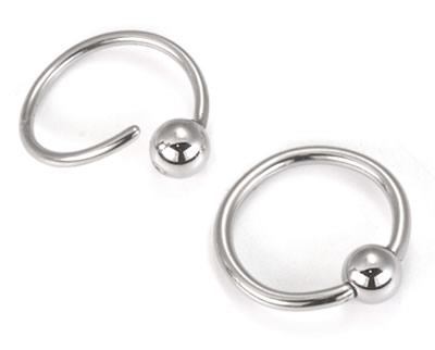 20g Annealed Stainless Steel Ring with 2mm Fixed Ball - Monster Steel