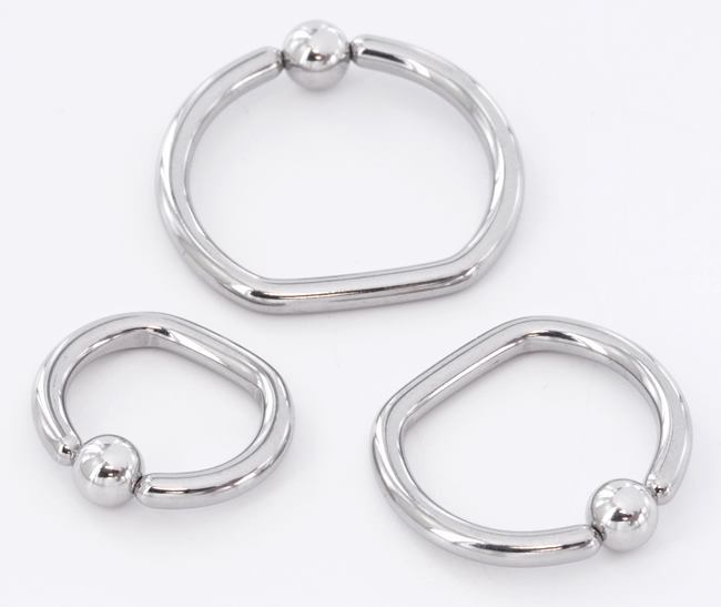 14g Steel D-Ring — Price Per 1