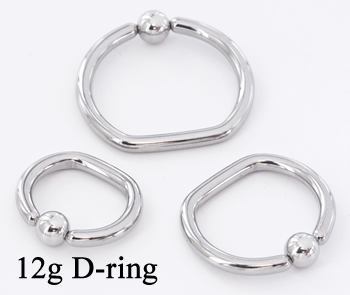 12g Steel D-Ring — Price Per 1
