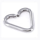 16g Annealed Stainless Steel Heart - Up Close
