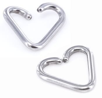 14g Annealed Stainless Steel Heart - Monster Steel
