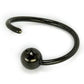 18g Annealed Black PVD Fixed Ball Ring