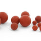 Red Silicone Ball- 4mm-15mm