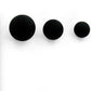 Black Silicone Ball- 4mm-15mm- Size options