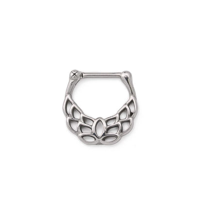 16g Steel Septum Clicker with Spreading Wings Design — Price Per 1 - Monster Steel