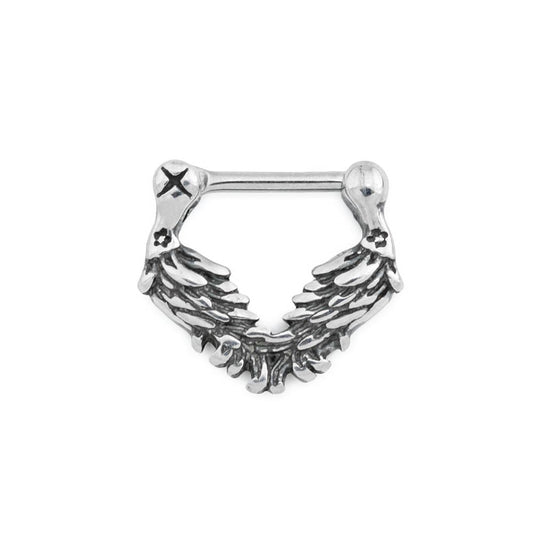 16g Seraphim Steel Septum Clicker - Monster Steel