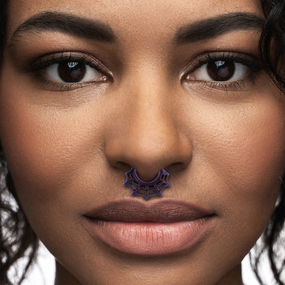 16g PVD Black Spiderweb Titanium Clicker — Price Per 1 - Monster Steel