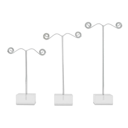 Three Piece Jewelry Display with Acrylic Base - Monster Steel