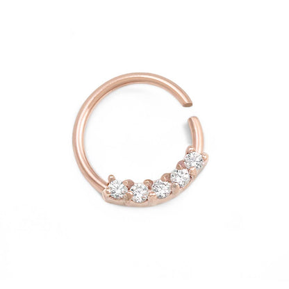 Jewel Channel Bendable Ring