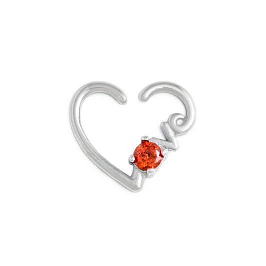 16g Love Jewel Bendable Heart Ear Jewelry — Price Per 1 - Monster Steel