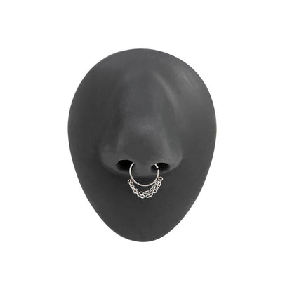 20g Bendable Ring on Silicone Nose Body Bit