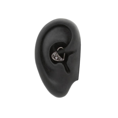 16g Crystal Beaded Rows Bendable Heart Ear Jewelry — Price Per 2 - Monster Steel