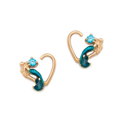 16g Siren’s Jewel PVD Gold Bendable Heart Ear Jewelry — Price Per 2 - Monster Steel