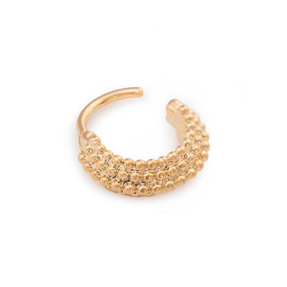 16g PVD Gold Micron Beaded Rope Clicker - Monster Steel